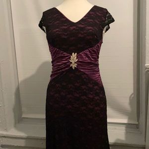 Laced ball gown dress